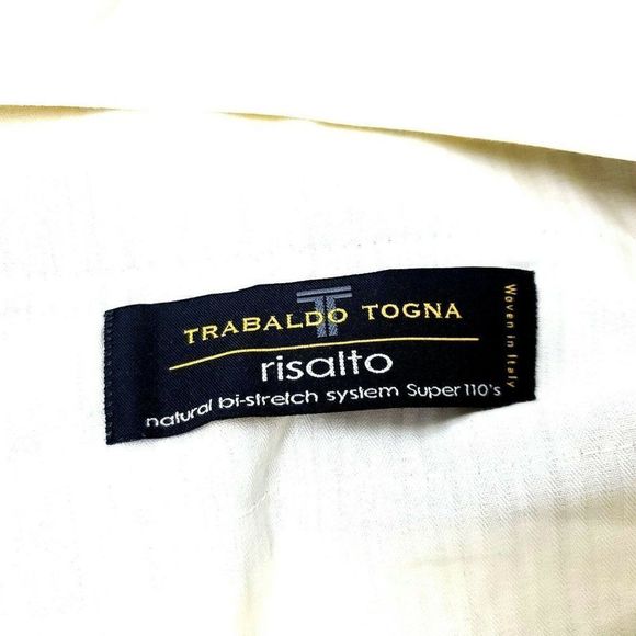 DAMAGED Nordstrom Britches Wool Dress Pants 38/27 Gray Pleated Cuffed High Rise - Picture 6 of 8